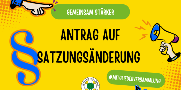 Antrag auf Satzungsänderung: Gemeinsam stärker