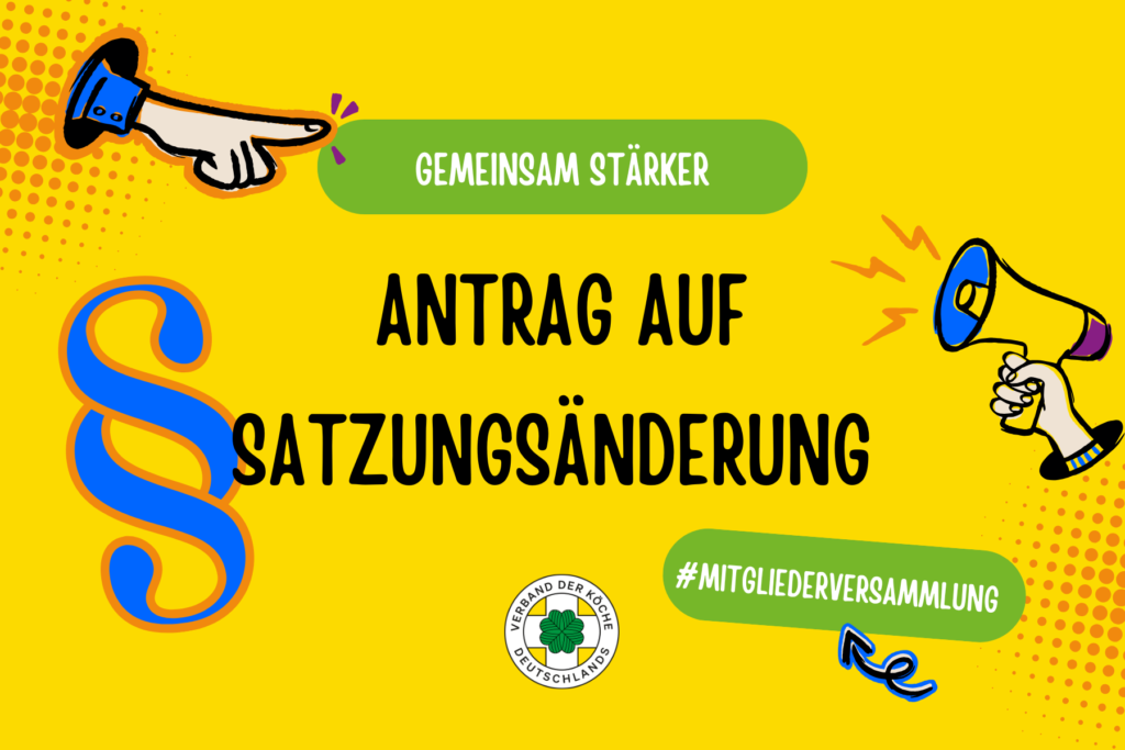 Antrag auf Satzungsänderung: Gemeinsam stärker