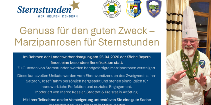 Genuss für den guten Zweck – Marzipanrosen für Sternstunden