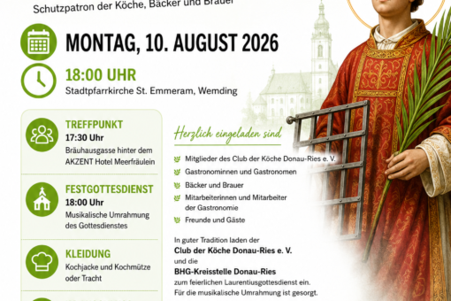Herzliche Einladung zur Laurentiusmesse 2026 in Wemding