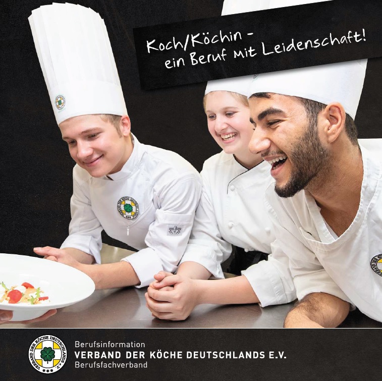 Der Verband der Köche Deutschlands e. V. hat seine Berufsinformation Koch/Köchin neu aufgelegt. Titel: VKD