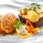 Kreation beim HUG-Wettbewerb 2018 mit Mais, Karotte und weißer Schokolade. Foto: HUG