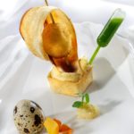 Kreation beim HUG-Wettbewerb 2018: gebackenes Onsenei mit Petersilie. Foto: HUG