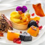 Kreation beim HUG-Wettbewerb 2018 mit Neuseelandhirsch, Amarant, Granatapfel und Kürbis. Foto: HUG