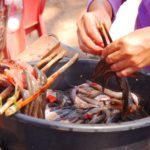 Eine für Kamdoscha typische Art, Fisch und Fleisch zu garen. Foto: Privat