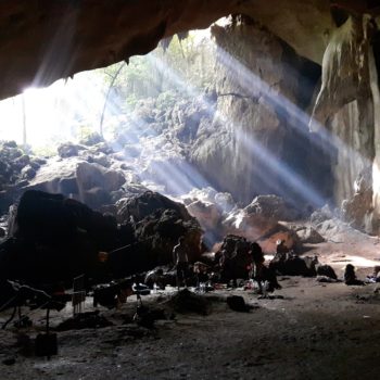 In seiner Zeit in Malaysia hat Bruno auch in einer Höhle übernachtet... Foto:Privat