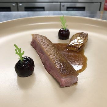Duck, Endive, Cherry And Sansho Pepper