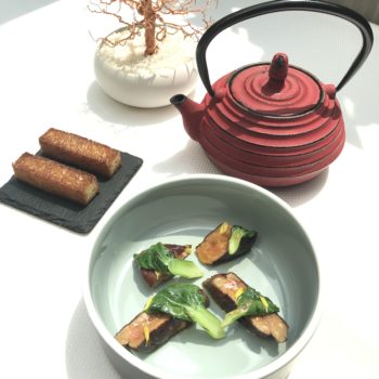 Foie Gras, Pac Choi, Consomme Double De Canard Infuse Au Saveur Thai