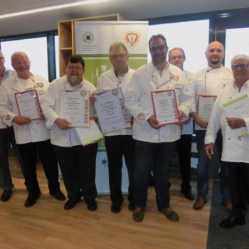 Verdiente Mitglieder des Vereins. 