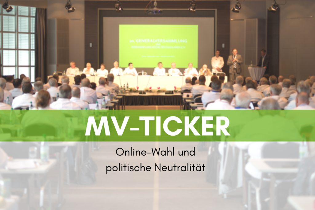 MV-Ticker: Online-Wahl und politische Neutralität