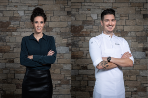 Die Lehrgangsverantwortlichen Julia Scussel (Genuss) und Mario Garcia (Küche) konzipieren und koordinieren die Inhalte und Kurse.