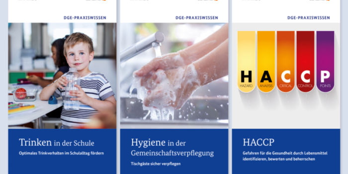 DGE veröffentlicht Broschüren „Hygiene“ und „Trinken in der Schule“