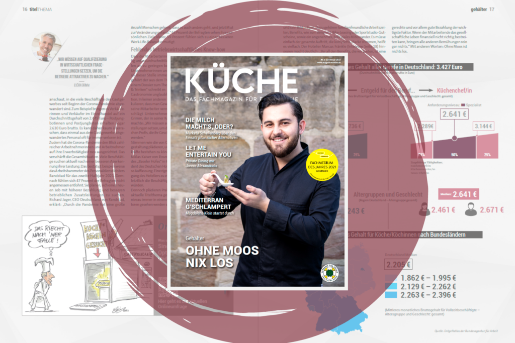 Bezahlung und Benefits in KÜCHE 1/2