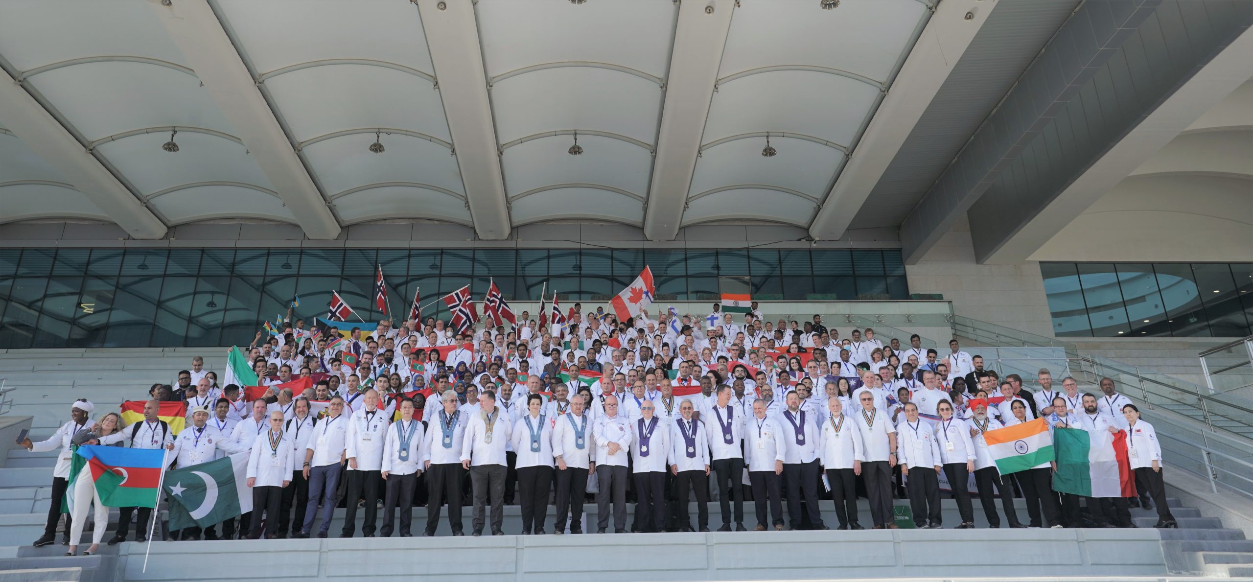 Köch:innen aus 70 Ländern trafen sich zum World Chefs Congress 2022 in Abu Dhabi. Foto: Worldchefs