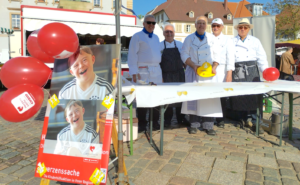 In Landau kamen viele Spenden zusammen. Foto: Club der Köche Südpfalz e. V.
