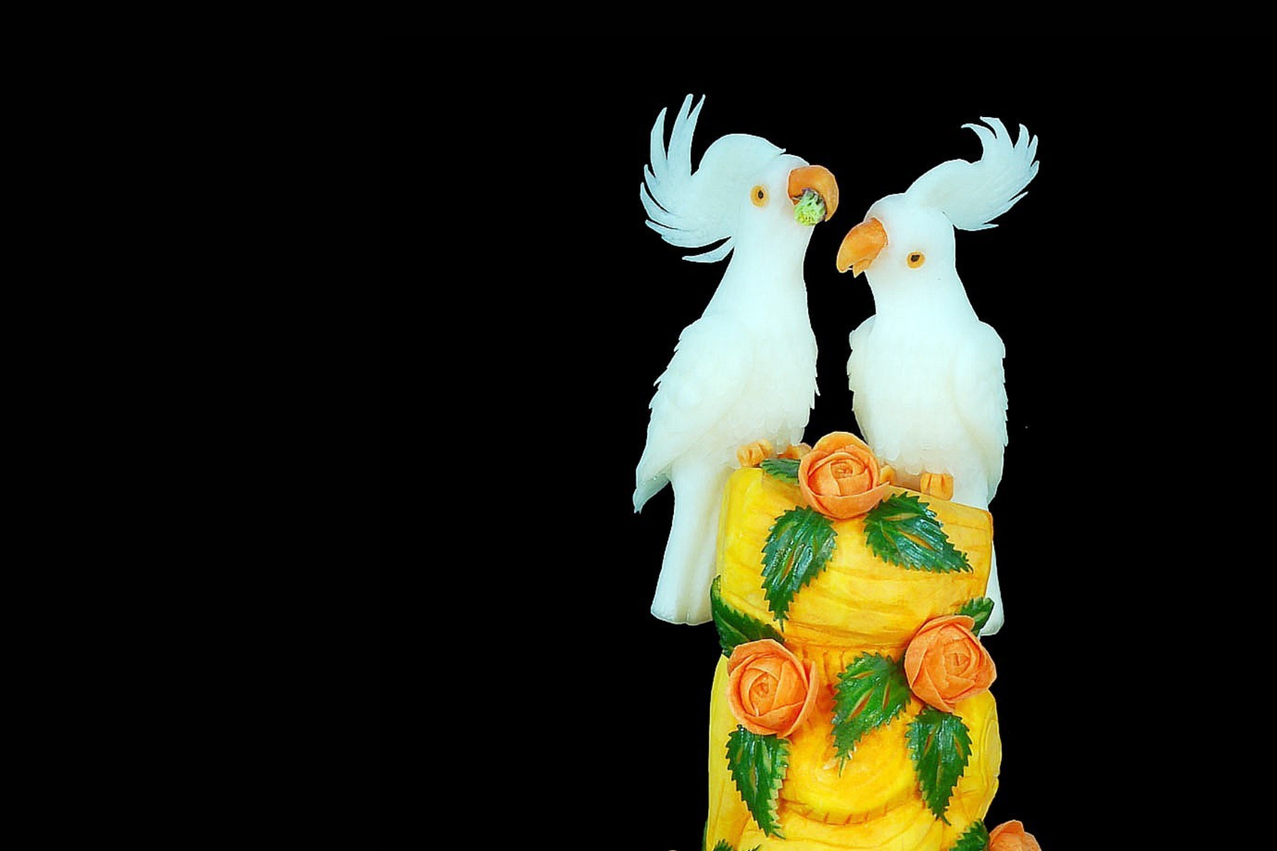 Gemüse- und Früchteschnitzseminare von Meisterhand