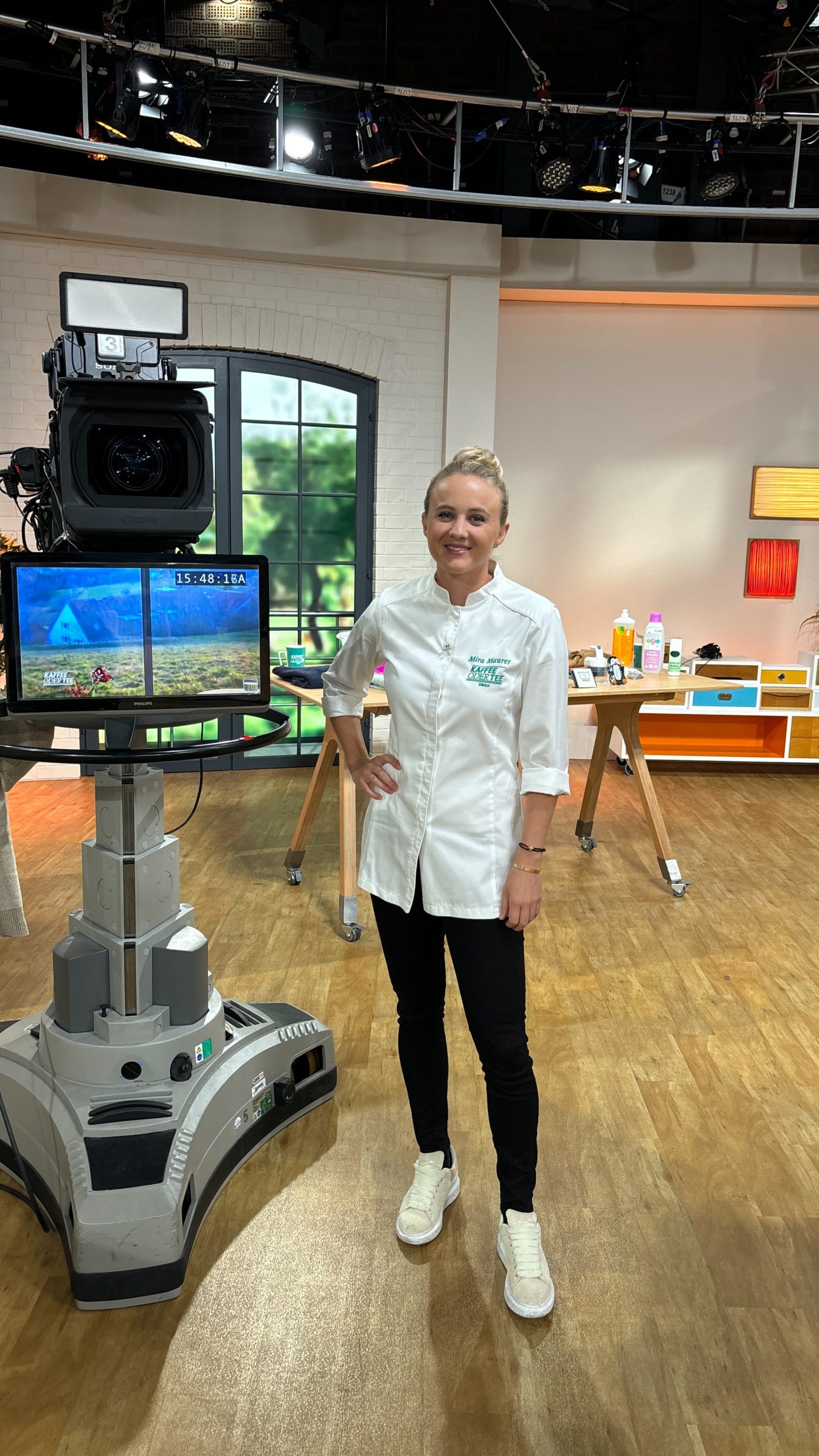 Für den SWR vor der Kamera.