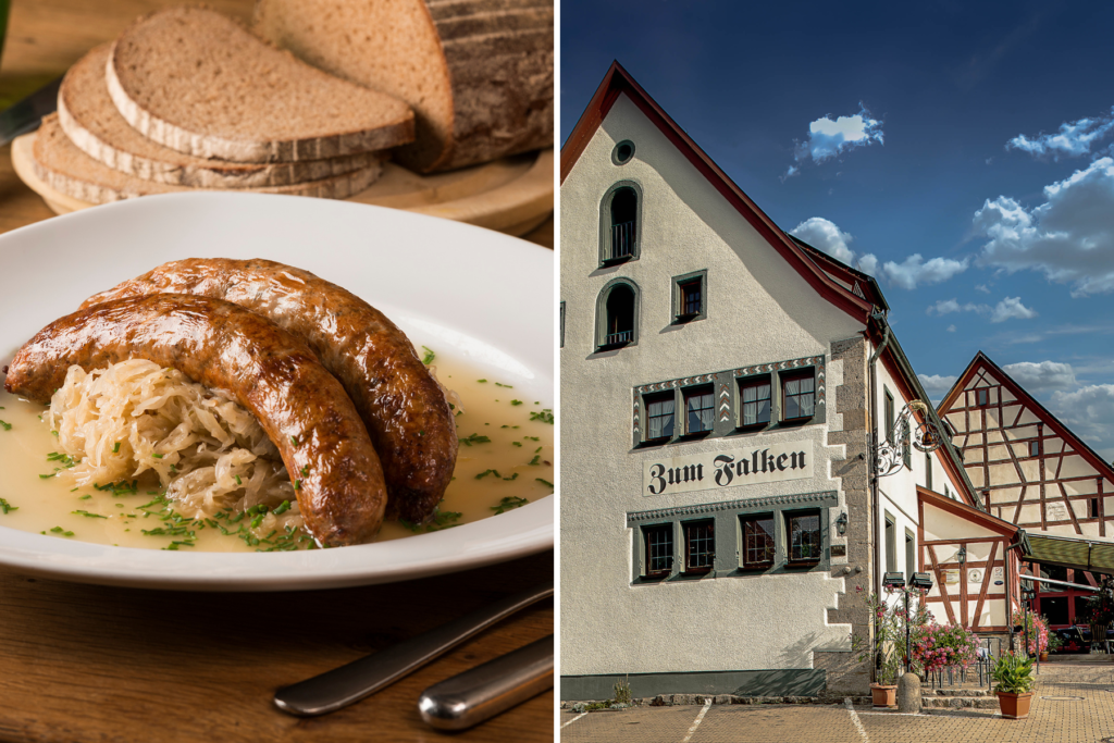 Die hausgemachte Wurst gibt es in Adelshofen bewusst ohne Senf.