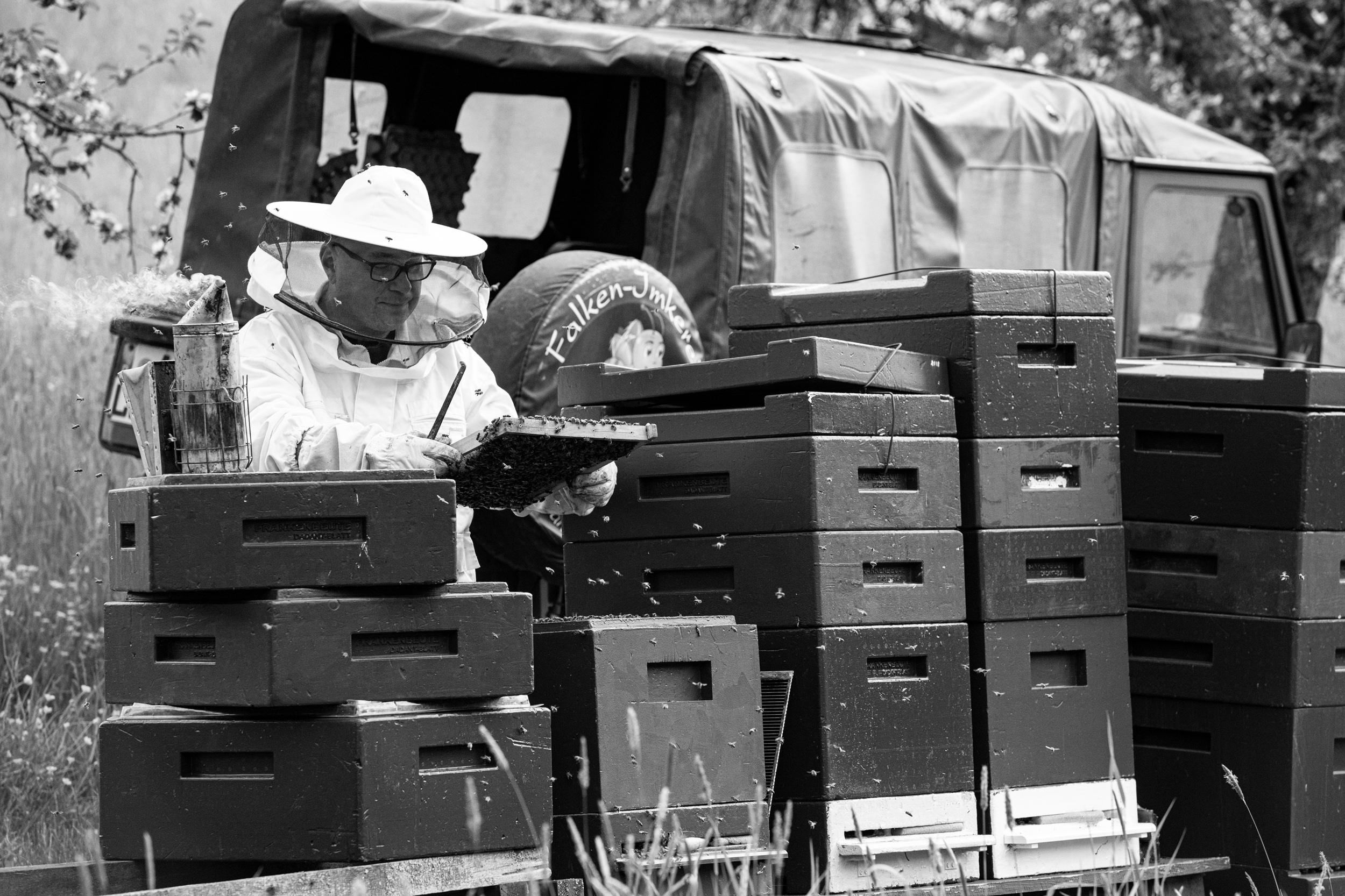 Besonders stolz ist Lars Zwick auf seine 100 Bienenvölker.