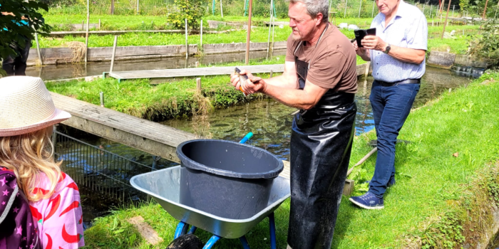 Besuch beim Fischweiher an der Salzach