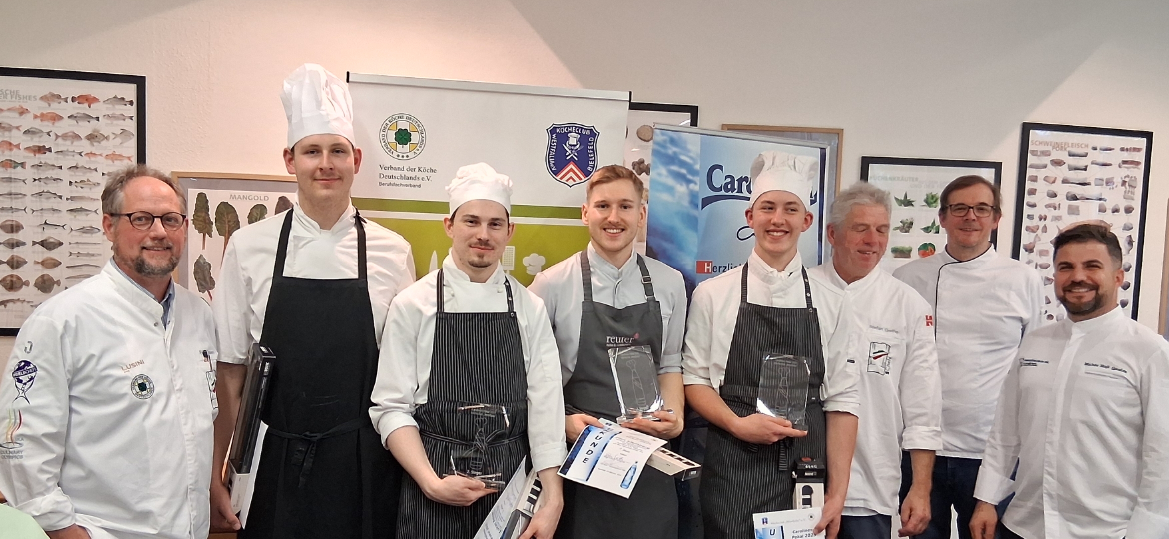 Stolze Kochazubis beim Carolinen-Pokal in Bielefeld.