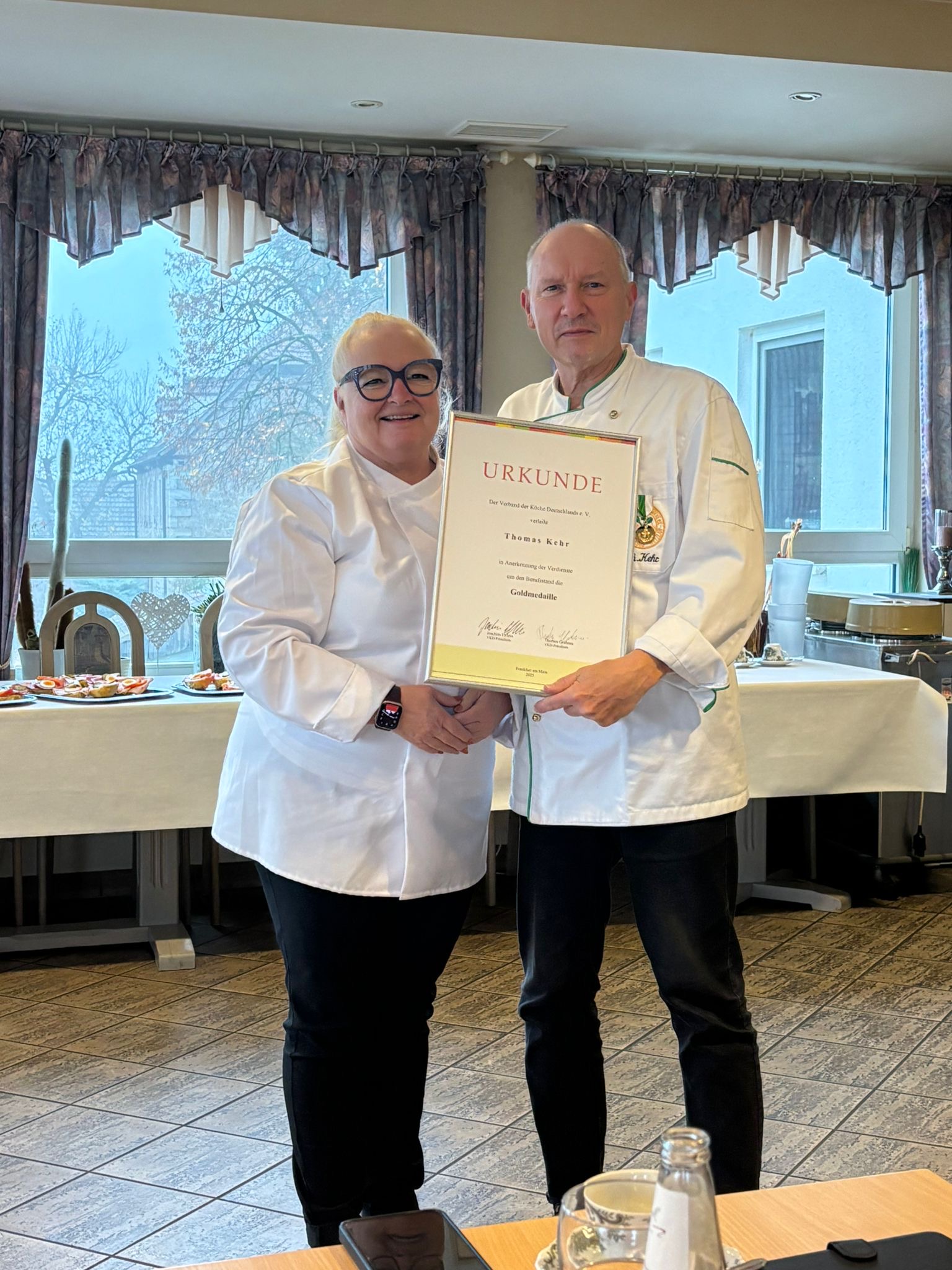 Thomas Kehr erhielt die Goldmedaille. 