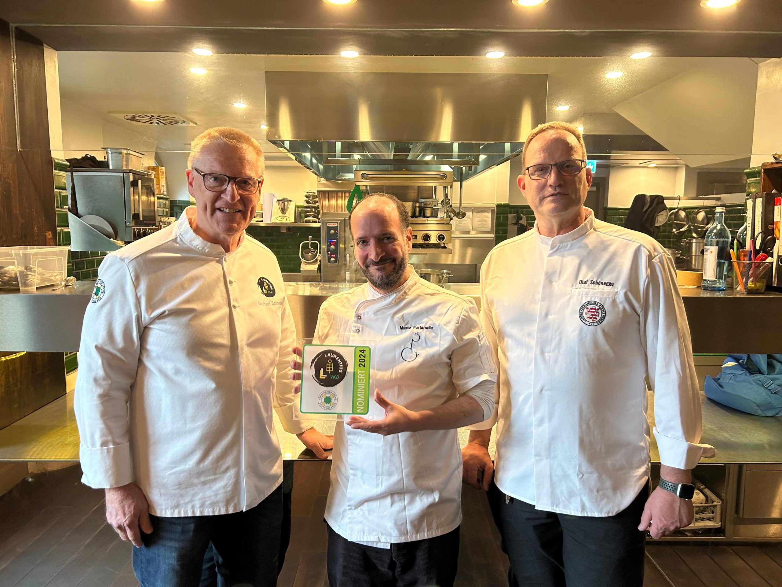 Übergabe bei Mario Furlanello in Frankfurt, Nominierter 2024. Foto: VKD