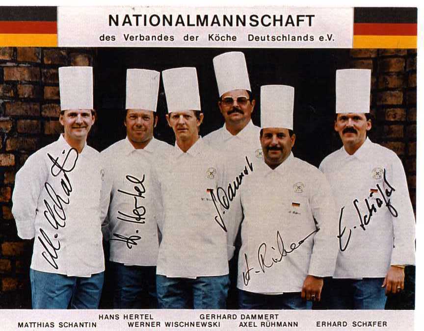 Köchenationalmannschaft bei den The American Culinary Classic 1991. Foto: Champ Chefs