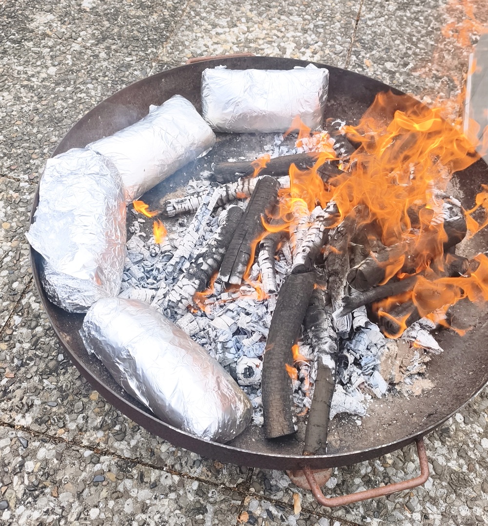 Aschenbraten Im Feuer.