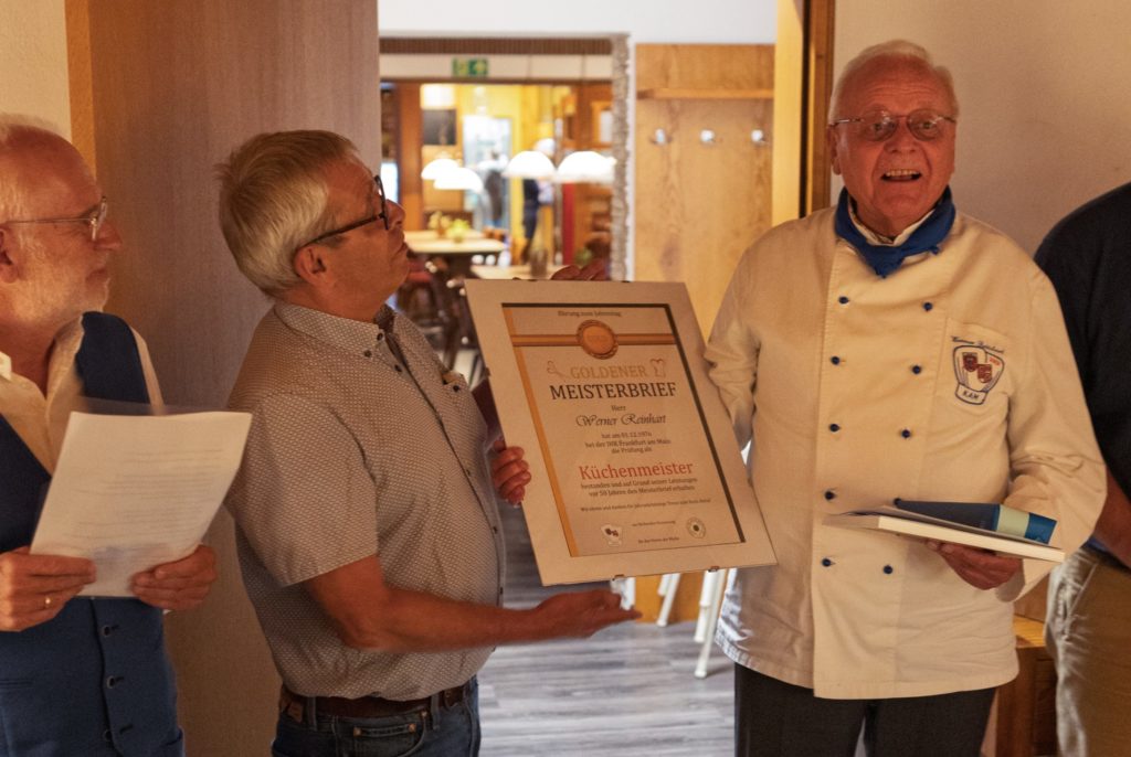 Goldener Meisterbrief für Werner Reinhart