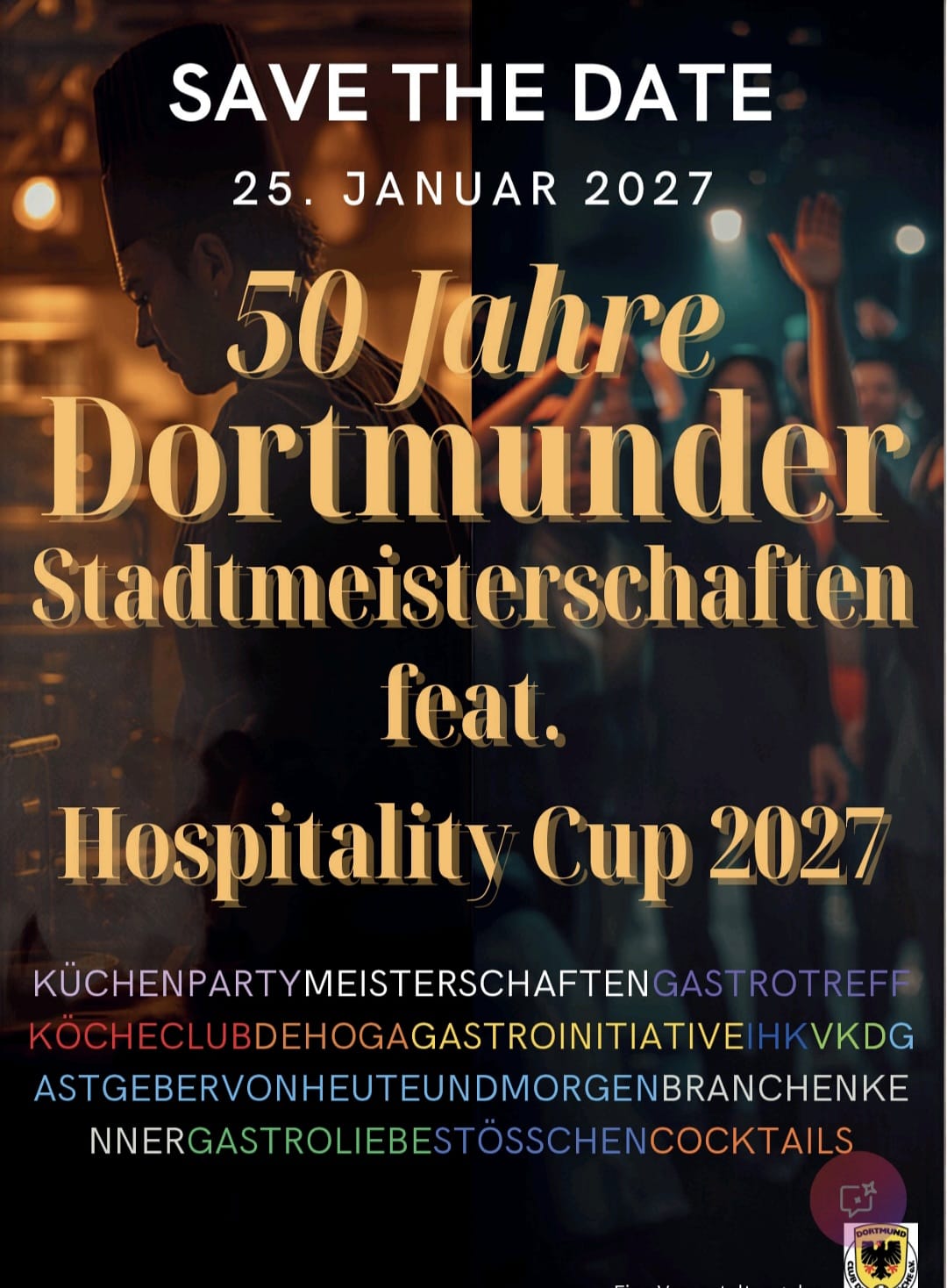 Ankündigung 50 Jahre Dortmunder Stadtmeisterschaften, Foto: Club der Köche e.V. Dortmund